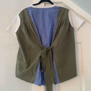 Zara boxy tie back top